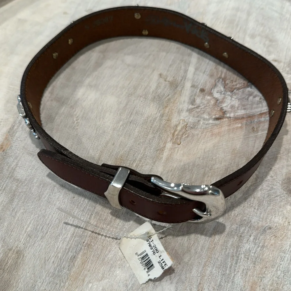 Brighton Kids Brown & Silver Animal Belt Size Small New With Tags